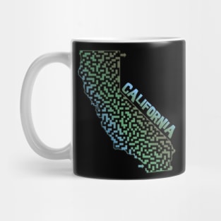 California State Outline Maze & Labyrinth Mug